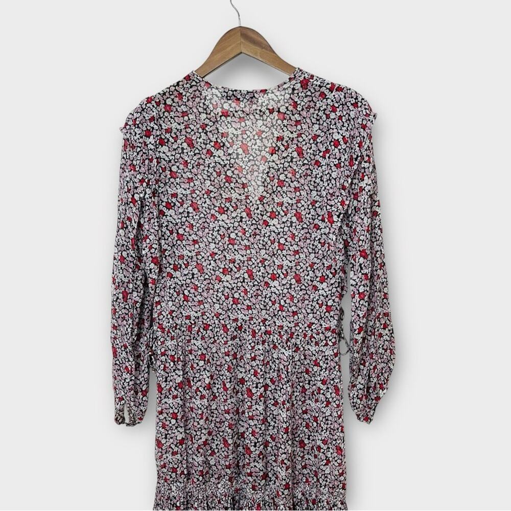 Anthropologie Magali Pascal Kazane Midi Dress Women’s Size XS Black Red Floral - Picture 9 of 15
